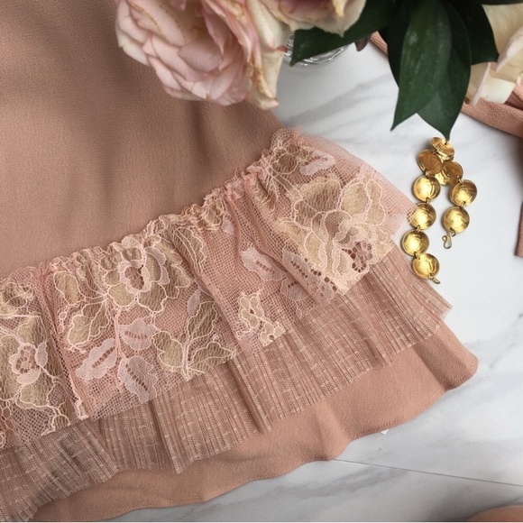 For Love and Lemons Mini Dress in Blush/Nude - Picture 7 of 8